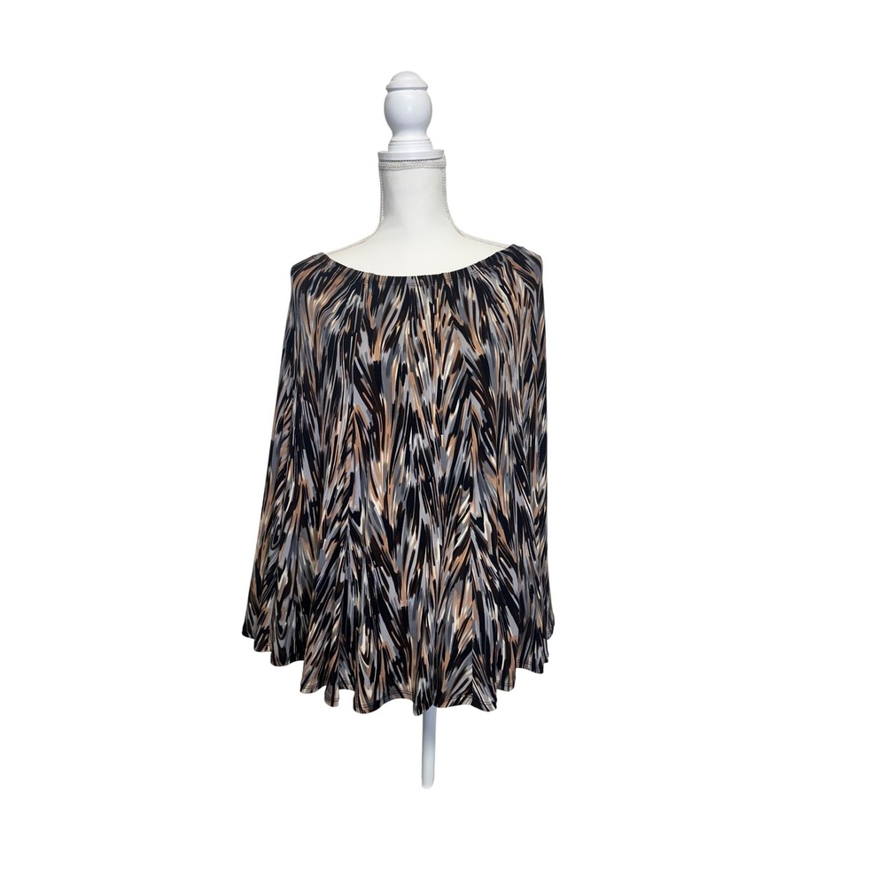 Grace‎ Women's Multicolored Flowy Poncho Size Medium